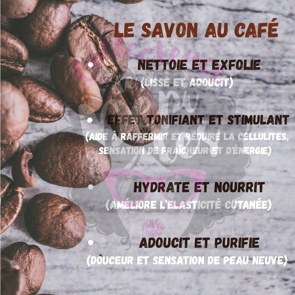 Savon exfoliant au café