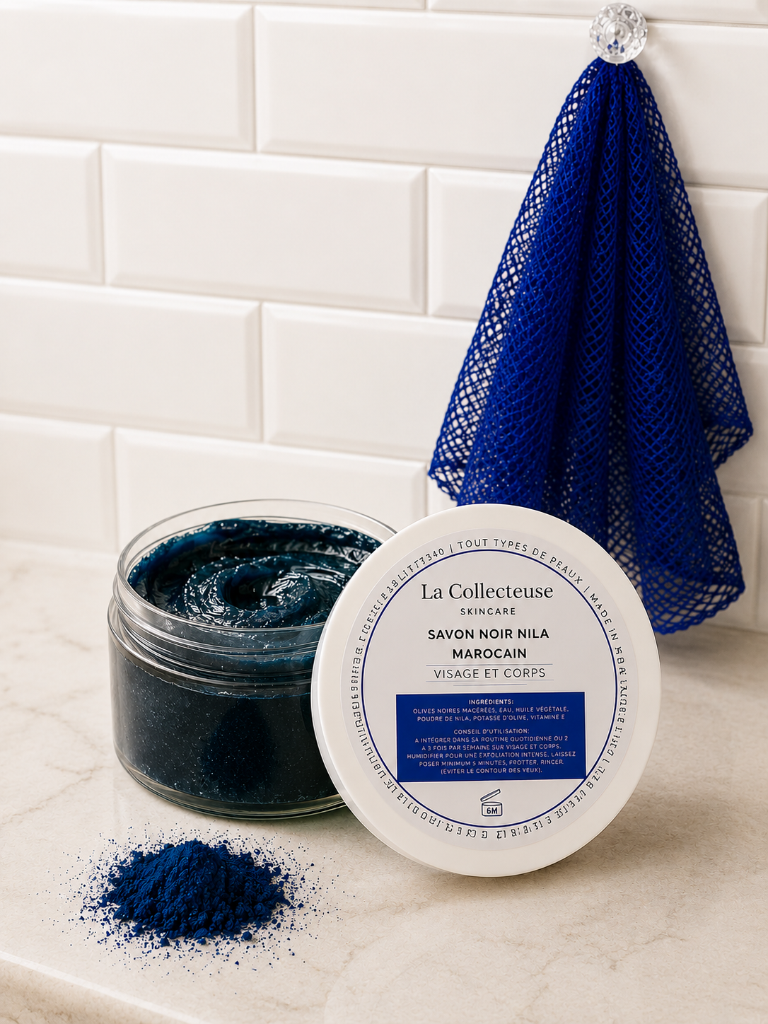 Savon noir Nila bleu