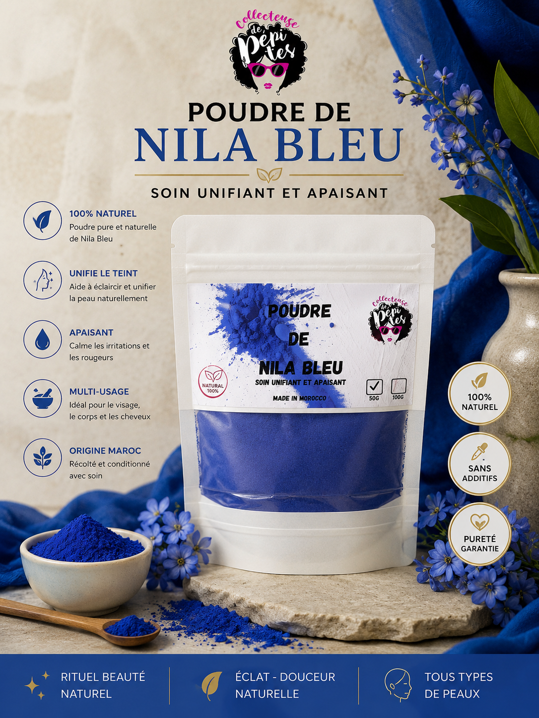 Poudre de Nila Bleu