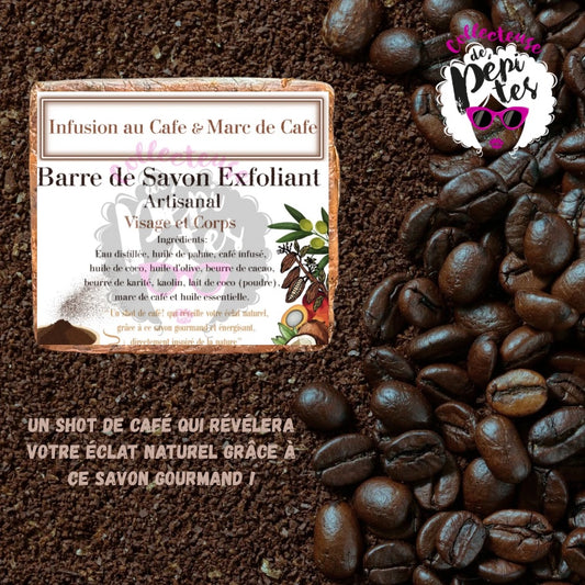 Savon exfoliant au café