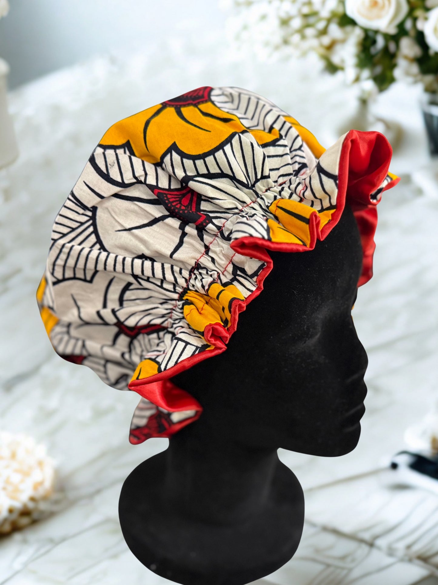 Bonnet en Wax & Satin