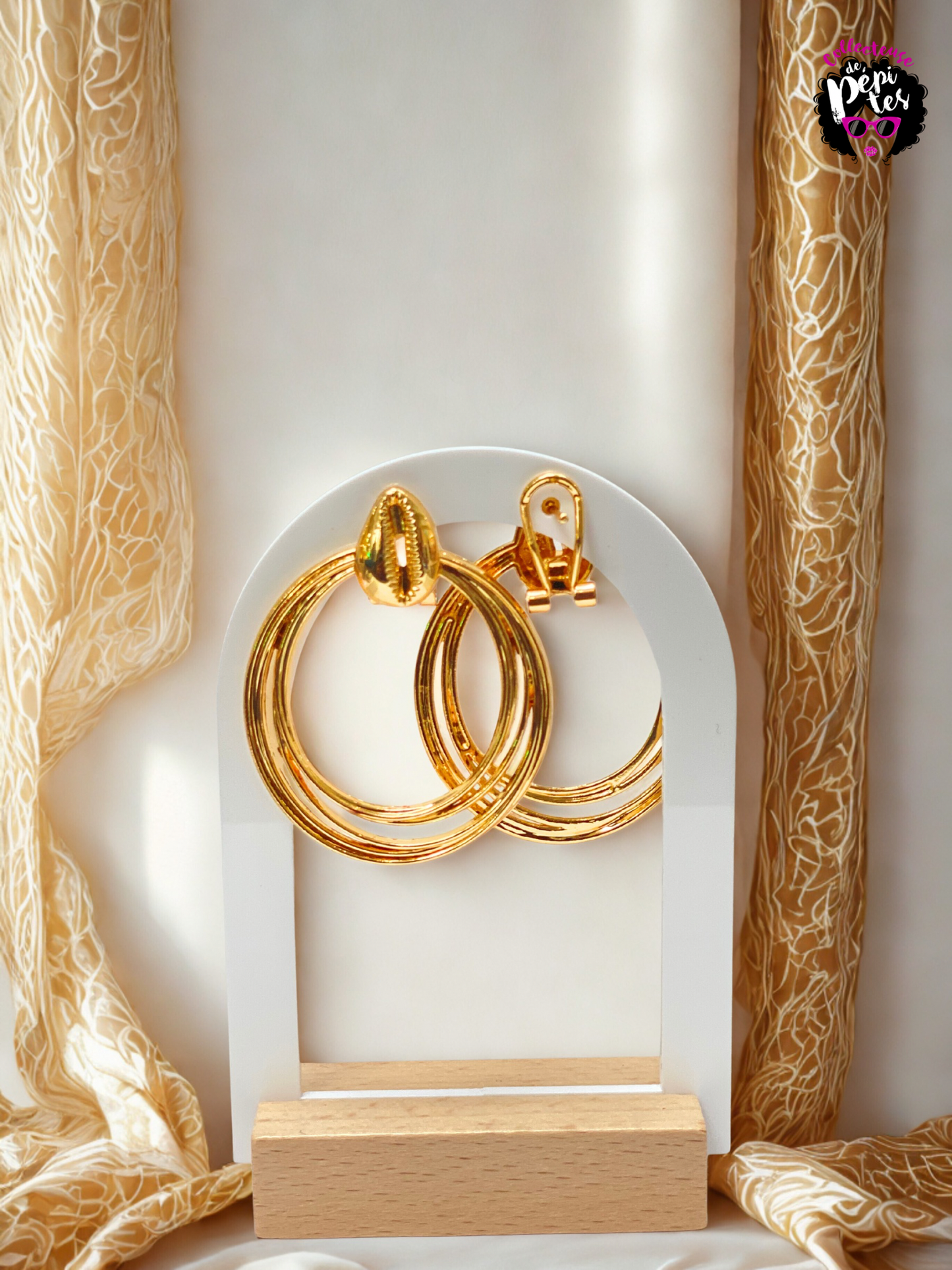 Boucles d’oreilles plaqués Or