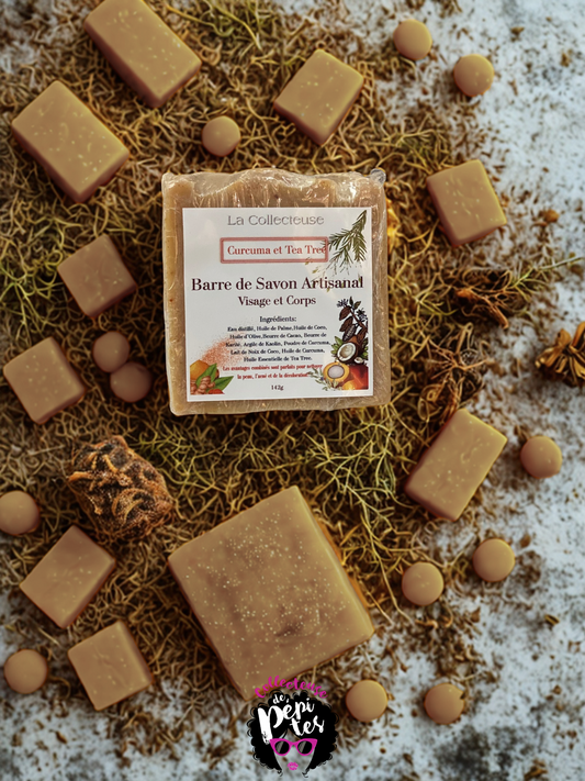 Savon au curcuma et arbre à thé (tea tree)