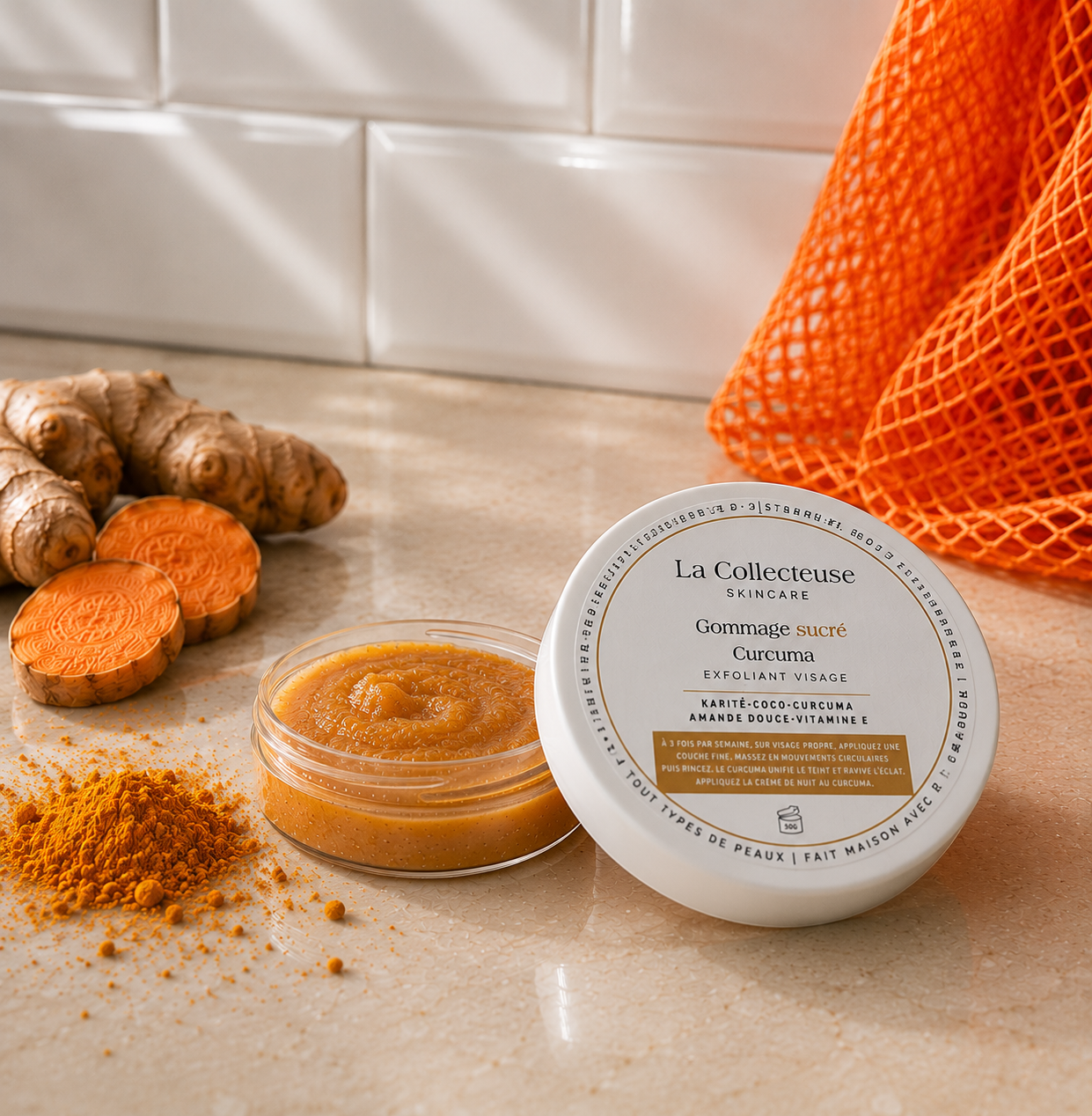 Gommage au curcuma